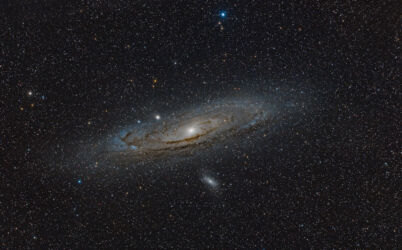 Die Andromedagalaxie, auch Andromedanebel oder Großer Andromedanebel, sowie manchmal auch fälschlich Andromeda-Galaxis, ist eine Spiralgalaxie vom Typ Sb. Sie ist unsere nächste größere Nachbargalaxie. Im Messier-Katalog ist sie als M31 und im New General Catalogue als NGC 224 verzeichnet. Am Sternenhimmel steht sie im Sternbild Andromeda, nach dem sie benannt ist. In klaren Nächten kann die Andromedagalaxie von einem dunklen Standort aus mit bloßem Auge gesehen werden. Sie ist das fernste Objekt, das regelmäßig mit bloßem Auge gesehen werden kann. Andromeda 2017