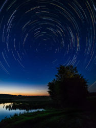 Blickrichtung Norden Startrails in Kulz