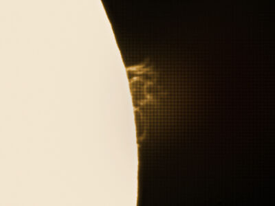Protuberanz der Sonne